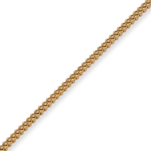 2mm Franco Kette aus 585 Gelbgold 45cm