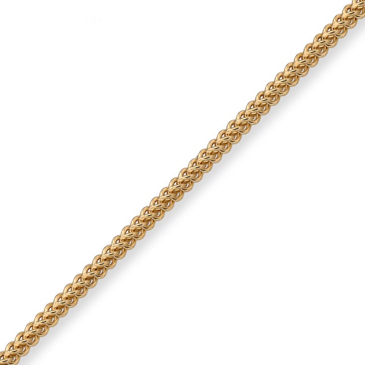 2mm Franco Kette aus 585 Gelbgold 55cm