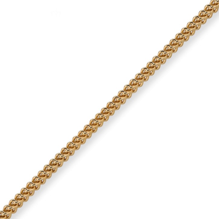 2mm Franco Kette aus 750 Gelbgold 55cm