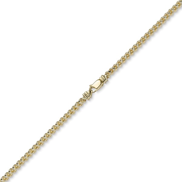3.5mm Franco Kette aus 750 Gelbgold 60cm