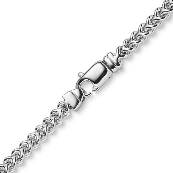 4.5mm Franco Kette aus 750 Weißgold 50cm