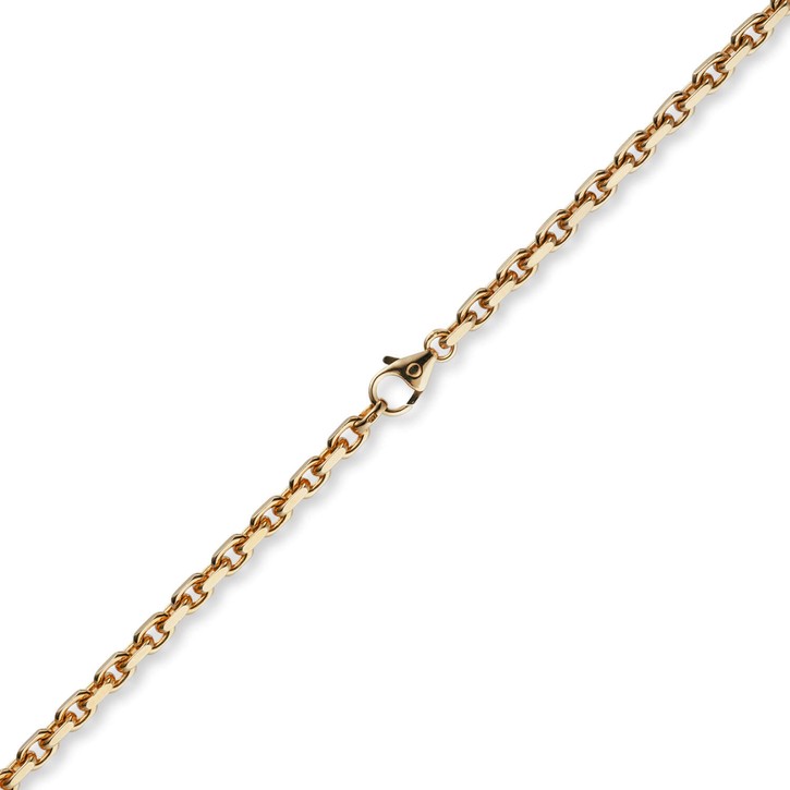 4mm Ankerkette aus 750 Rotgold 50cm