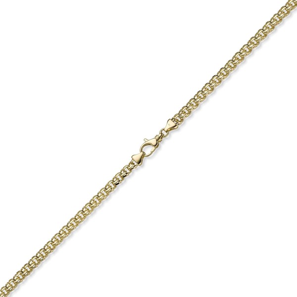 5.5mm Garibaldi Armband aus 585 Gelbgold 19cm