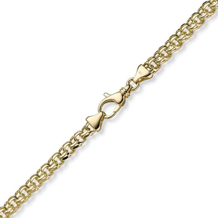 5.5mm Garibaldi Kette aus 585 Gelbgold 55cm
