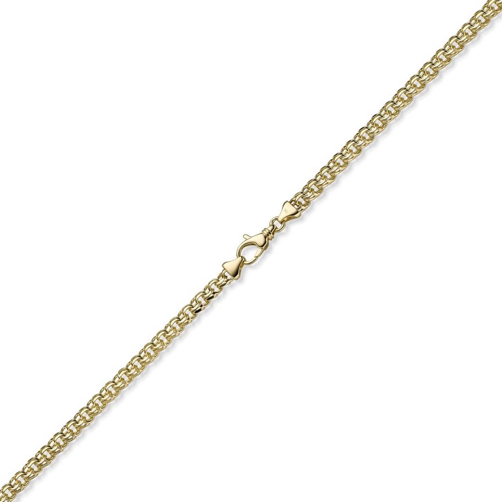 5.5mm Garibaldi Kette aus 585 Gelbgold 60cm