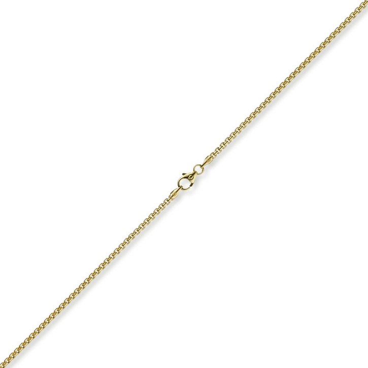 2mm Venezianerkette rund aus 750 Gelbgold 38cm