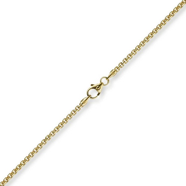 2mm Venezianerkette rund aus 750 Gelbgold 45cm