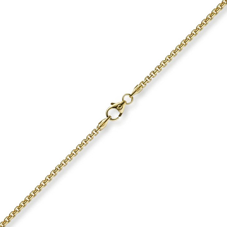 2mm Venezianerkette rund aus 750 Gelbgold 60cm