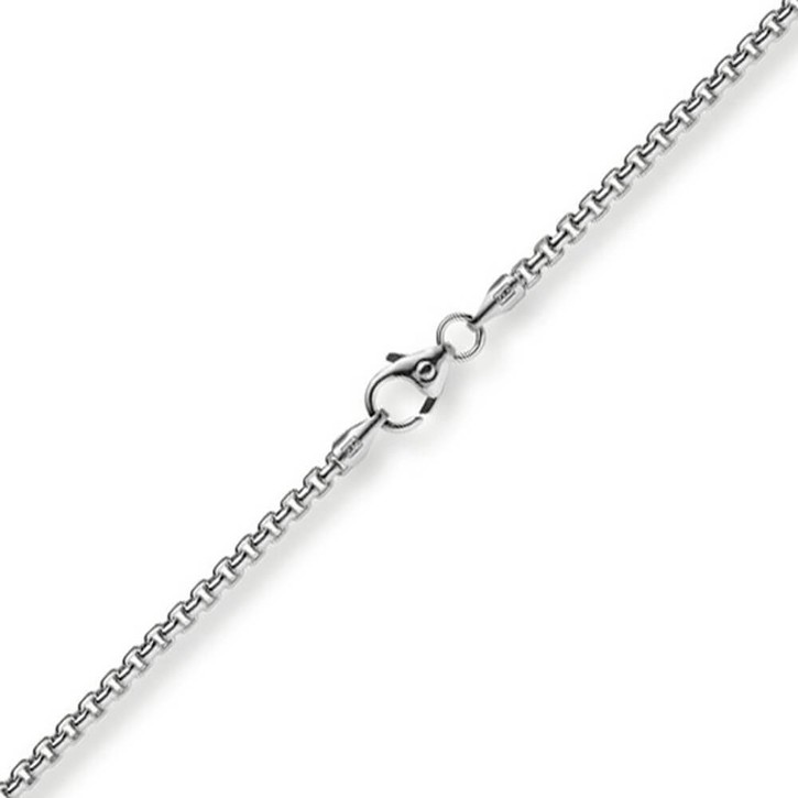 2mm Venezianerkette rund aus 750 Weißgold 40cm