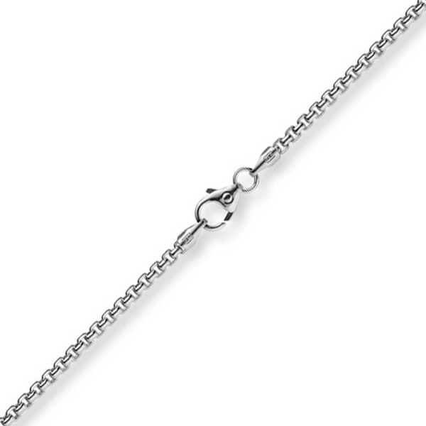 2mm Venezianerkette rund aus 750 Weißgold 40cm