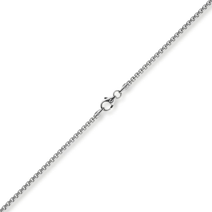 2mm Venezianerkette rund aus 750 Weißgold 55cm