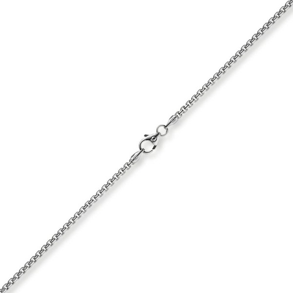2mm Venezianerkette rund aus 750 Weißgold 60cm
