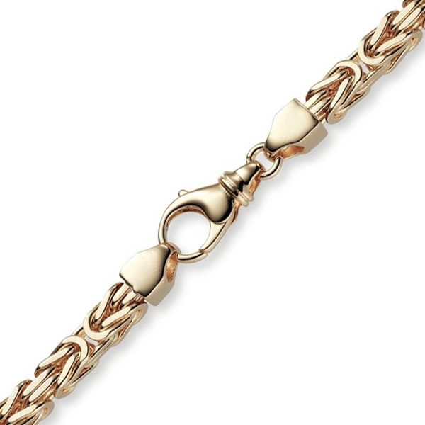 6mm Armband Königskette aus 750 Rotgold 22cm