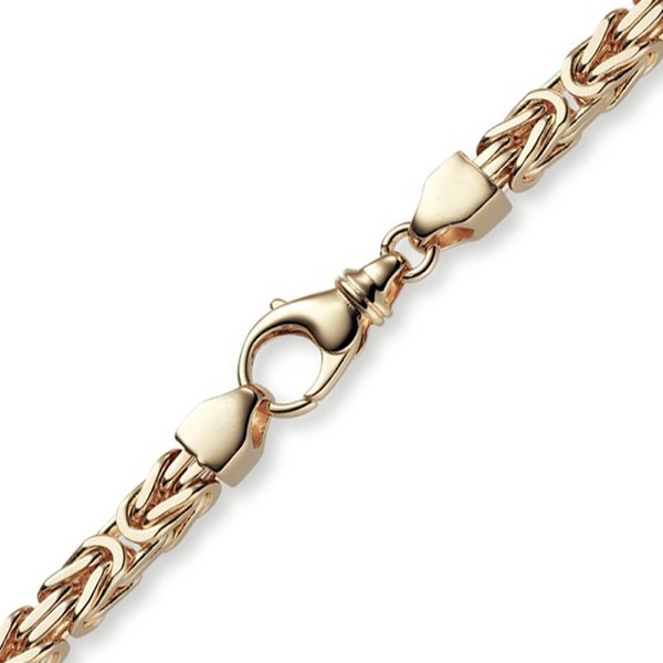 6mm Armband Königskette aus 750 Rotgold 22cm