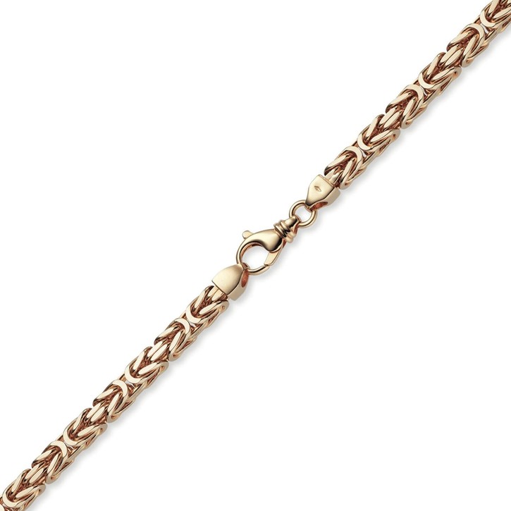 7mm Königskette aus 750 Rotgold 70cm