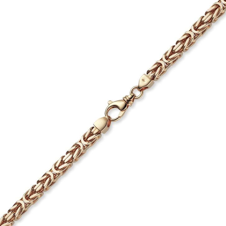 7mm Königskette aus 750 Rotgold 70cm