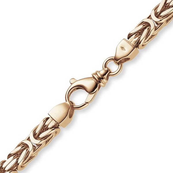 8mm Armband Königskette aus 585 Rotgold 23cm