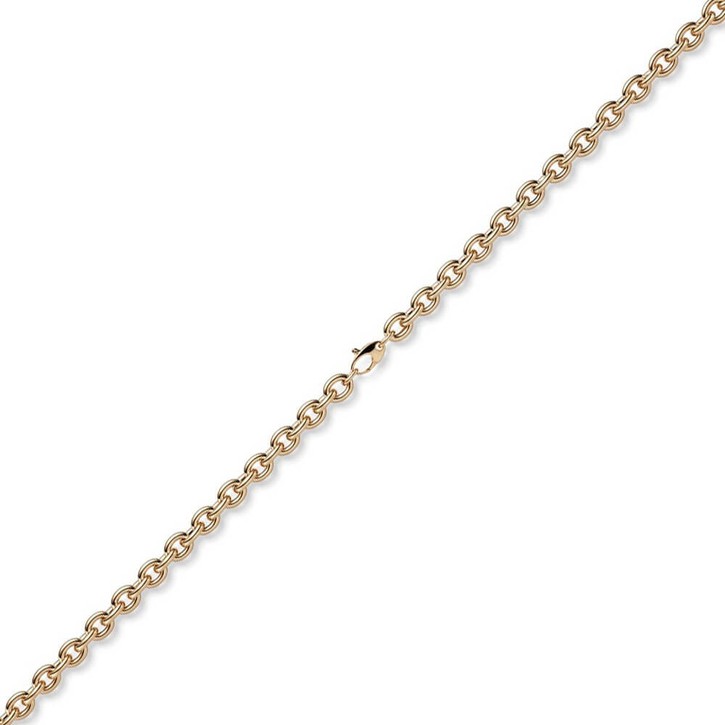 7mm Rundankerkette aus 585 Gold Rotgold 45cm