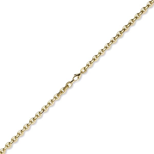 8mm Phantasiekette aus 585 Gelbgold 45cm