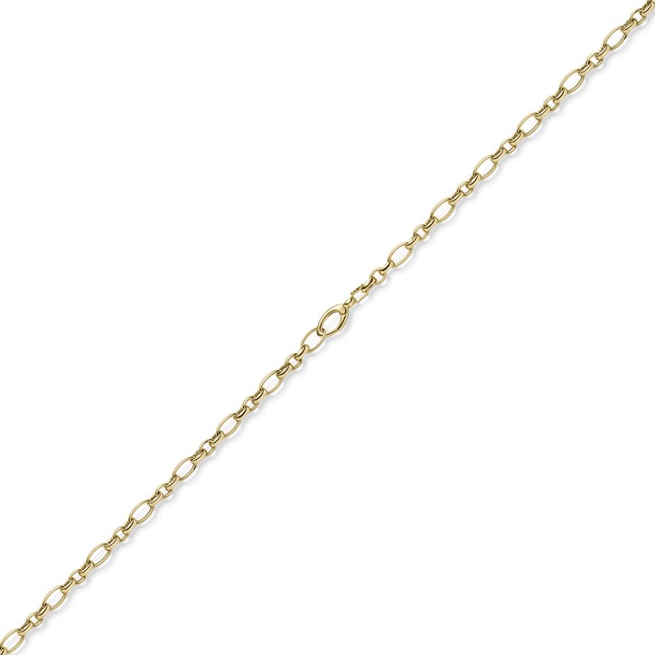 5.5mm Phantasiekette aus 585 Gelbgold 60cm