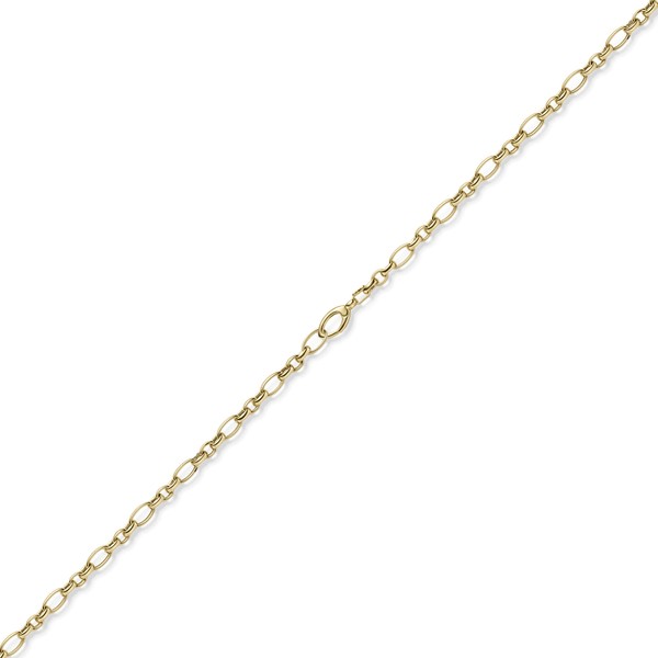 5.5mm Phantasiekette aus 585 Gelbgold 60cm