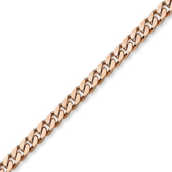 8mm Panzerarmband aus 750 Rotgold 21cm