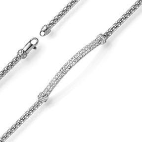 Armband aus 585 Gold Weißgold mit 77 Diamanten 0.80ct TW-SI 18cm Armband aus 585 Gold Weißgold mit 77 Diamanten 0.80ct TW-SI 18cm