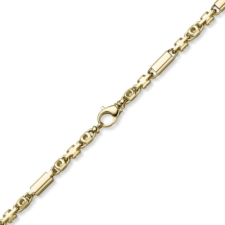 6.5mm Monte Carlo Kette aus 585 Gelbgold 65cm