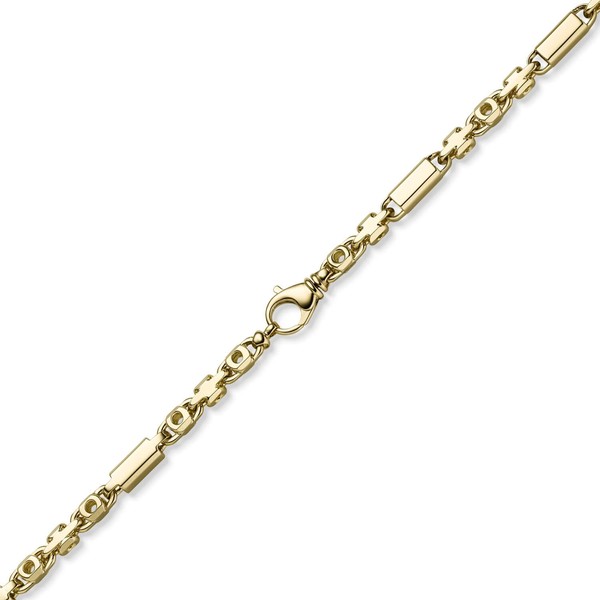 6.5mm Monte Carlo Kette aus 585 Gelbgold 65cm