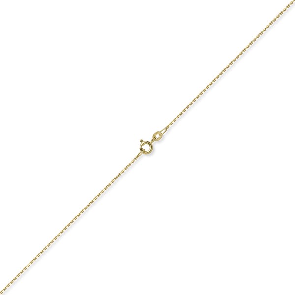1.2mm Ankerkette diamantiert aus 585 Gelbgold 42cm