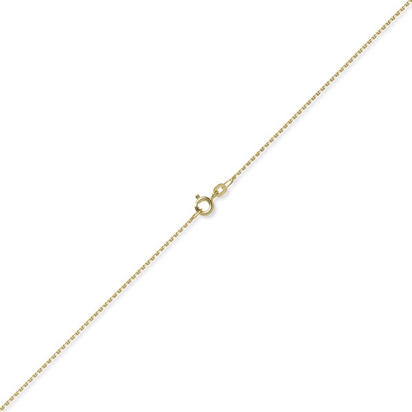 1.2mm Ankerkette diamantiert aus 750 Gelbgold 55cm