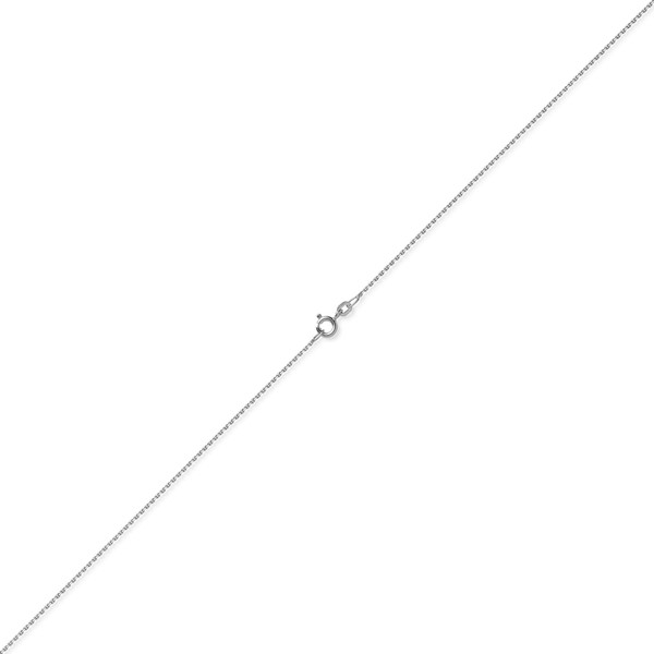 1.2mm Ankerkette diamantiert aus 585 Weißgold 50cm