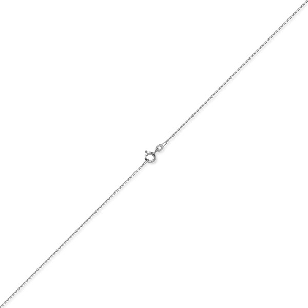 1.2mm Ankerkette diamantiert aus 750 Weißgold 50cm