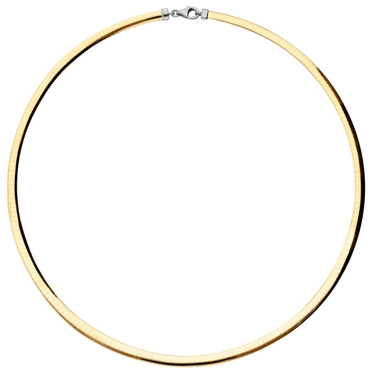 4mm Wendeomegareif 750 Gold bicolor 42cm