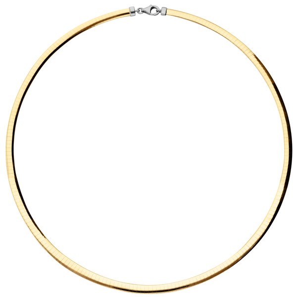 4mm Wendeomegareif 750 Gold bicolor 42cm
