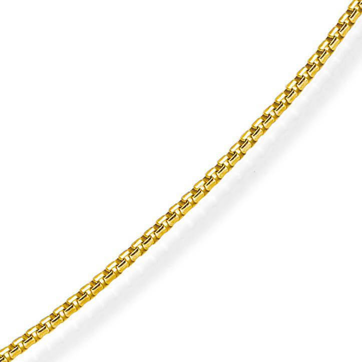 1.5mm Venezianerkette rund 750 Gelbgold 38cm