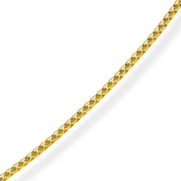 1.5mm Venezianerkette rund 750 Gelbgold 40cm