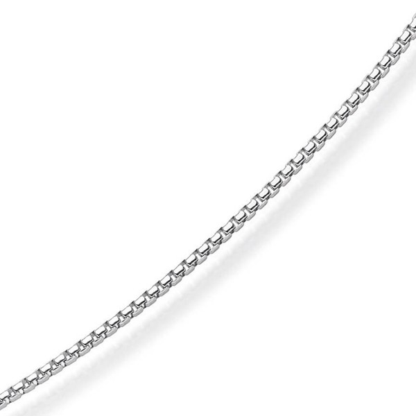 1.5mm Venezianerkette rund 750 Weißgold 60cm