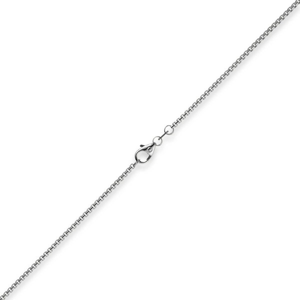 1.5mm Venezianerkette rund 750 Weißgold 60cm