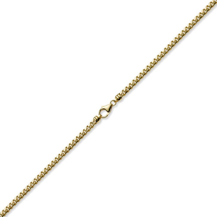 5mm Panzerkette oval 750 Gelbgold 60cm