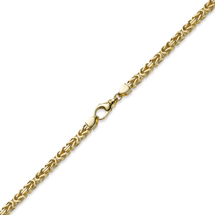 6mm Königskette aus 585 Gelbgold 65cm