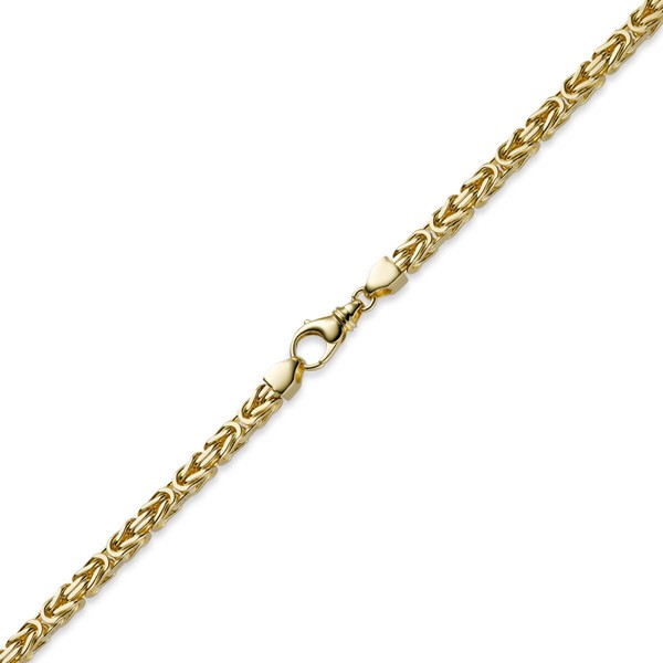 6mm Königskette aus 585 Gelbgold 65cm