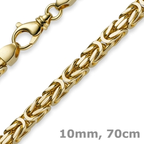 10mm Königskette Kette Halskette aus 585 Gold Gelbgold 70cm Herren 10mm Königskette Kette Halskette aus 585 Gold Gelbgold 70cm Herren