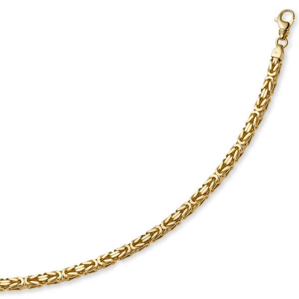 10mm Königskette aus 585 Gelbgold 70cm