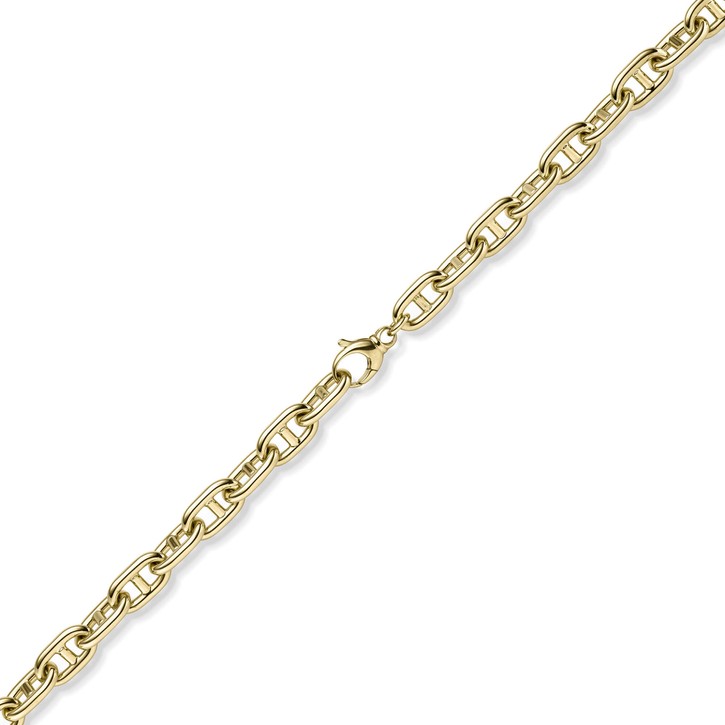 12mm Steg-Ankerarmband aus 585 Gelbgold 22cm