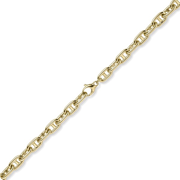 12mm Steg-Ankerarmband aus 585 Gelbgold 22cm