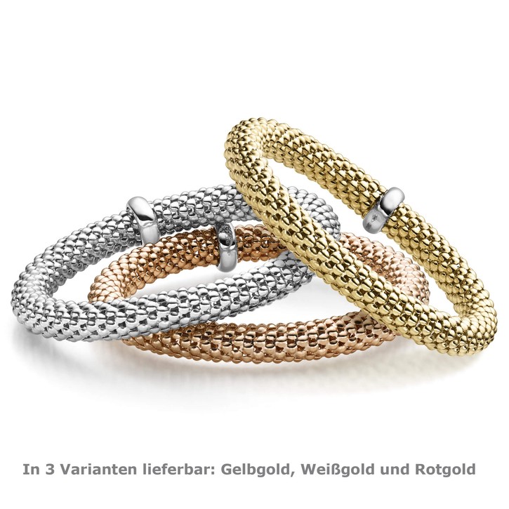 8.5mm Lotus-Armband aus 585 Rotgold