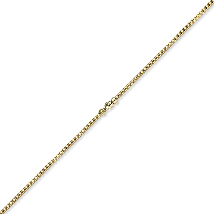 4mm Phantasiekette aus 585 Gelbgold 50cm