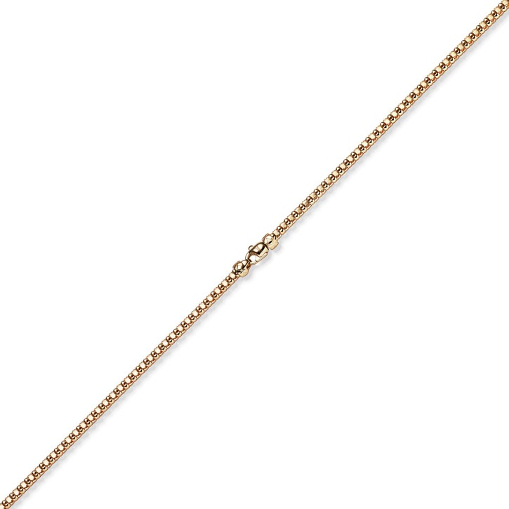 4mm Phantasiearmband aus 585 Rotgold 19cm