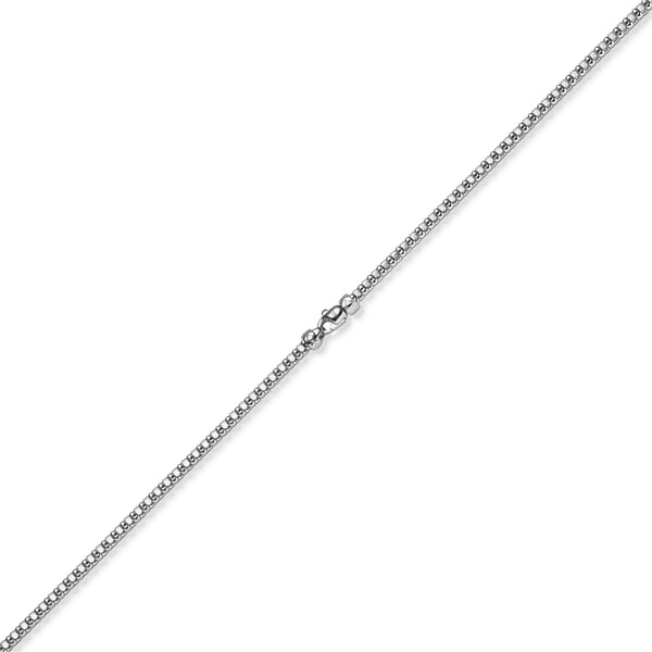 4mm Phantasiearmband aus 585 Weißgold 21cm